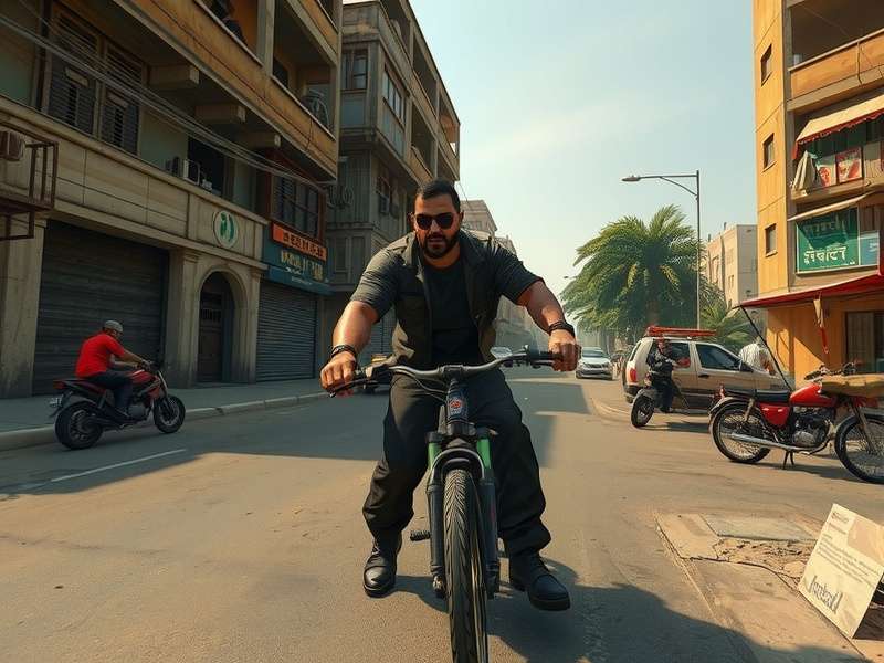 Bhopal Brute gameplay screenshot showing character in Indian urban environment